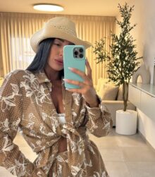 חליפת תחרה פרחים