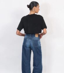 ⁦ג׳ינס רחב גומי ברגל⁩ – תמונה ⁦3⁩