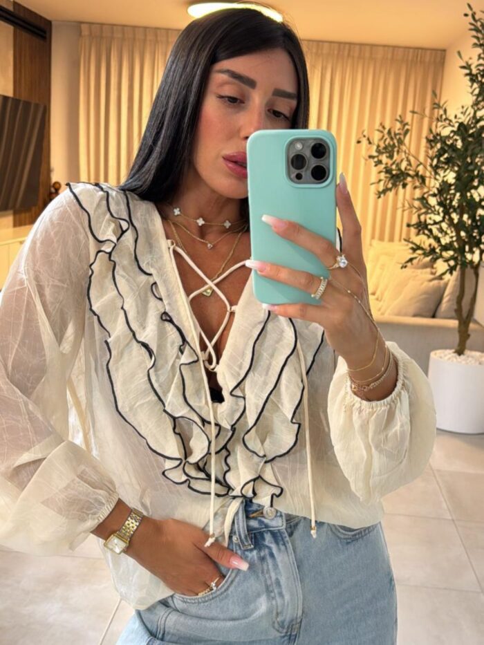 ⁦חולצת מלמלה עיטור⁩ – תמונה ⁦1⁩