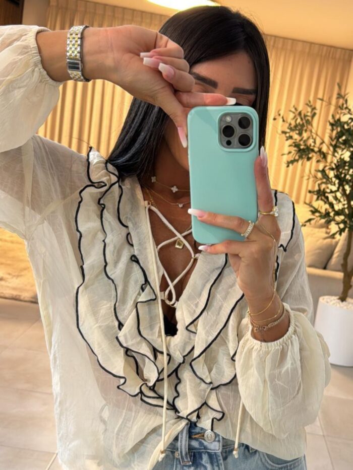 ⁦חולצת מלמלה עיטור⁩ – תמונה ⁦2⁩
