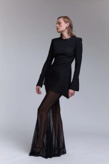 ⁦שמלה מיני אושן שיפון⁩ – תמונה ⁦8⁩