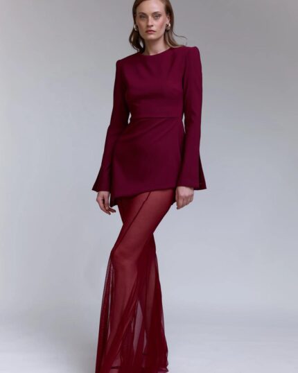 שמלה מיני אושן שיפון