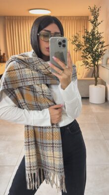 צעיף משבצות