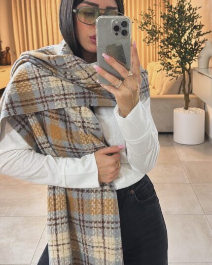 צעיף משבצות