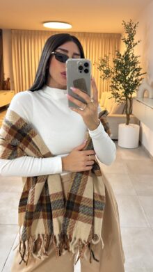 ⁦צעיף משבצות⁩ – תמונה ⁦6⁩