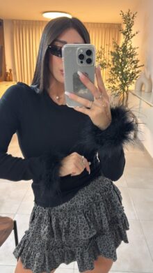 חצאית מנומרת קומות