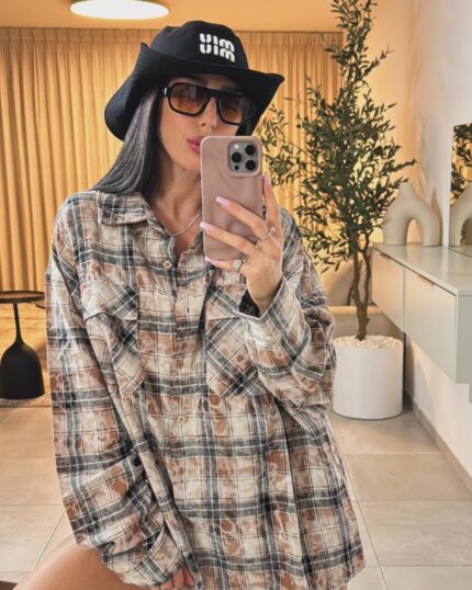 חולצת משבצות פולי