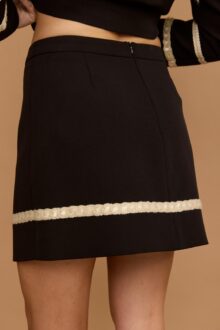 ⁦חצאית מיני פס חבל⁩ – תמונה ⁦4⁩