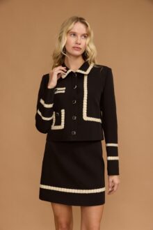 ⁦בלייזר עיטורי חבל כפתורים⁩ – תמונה ⁦4⁩