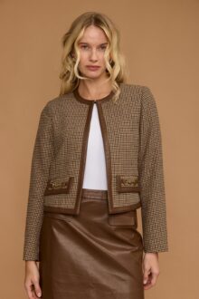 ג'קט דוגמא גימור עור