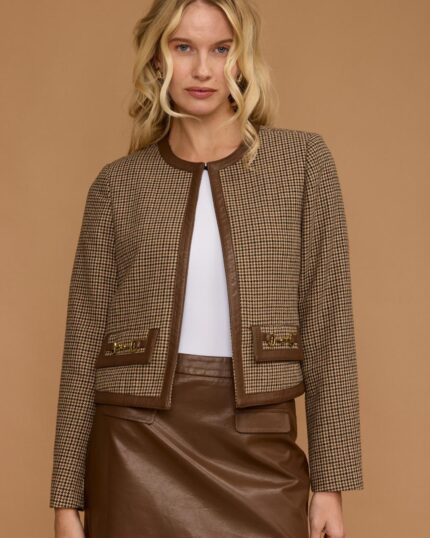 ג'קט דוגמא גימור עור