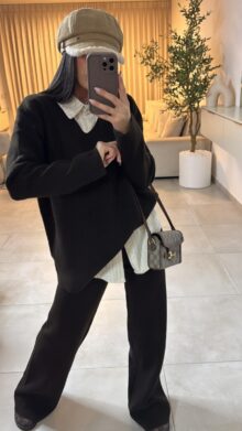 ⁦חליפת מכנס סריג⁩ – תמונה ⁦5⁩