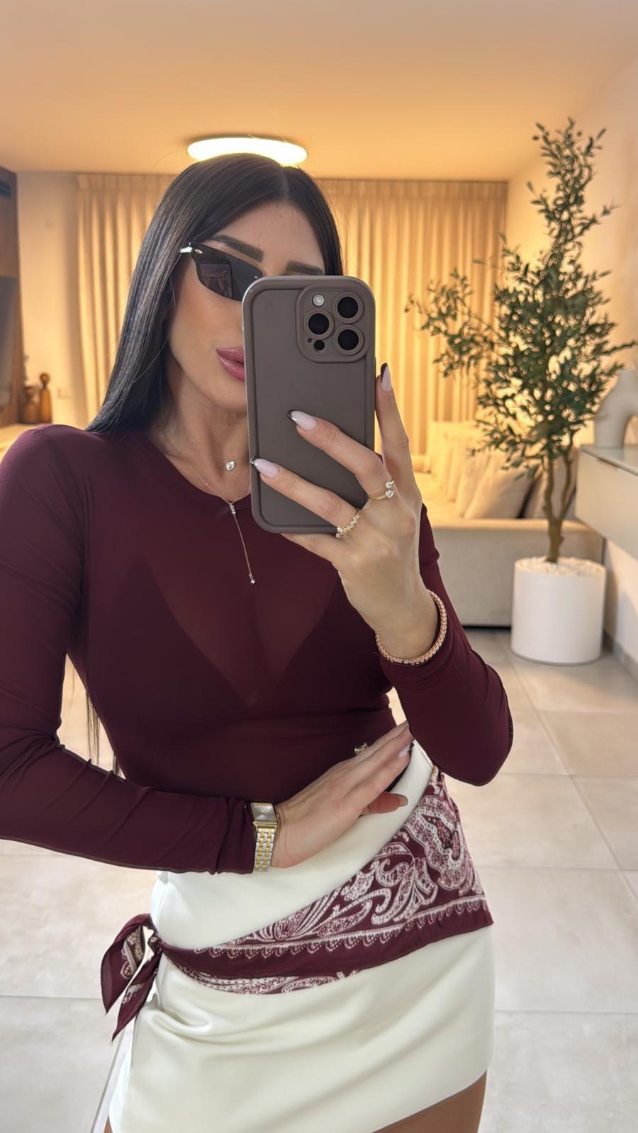 WhatsApp Image 2026-01-07 at 15.19.27 חולצת שיפון מור – תמונה 1