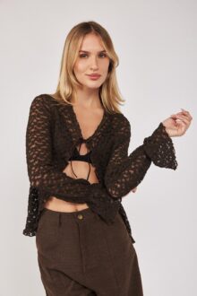 ⁦חולצה תחרה דליה⁩ – תמונה ⁦5⁩